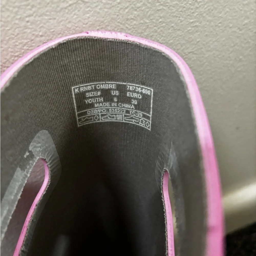 BOGS Kids Ombre Rain Boots Youth 6 – Pink Purple Waterproof Rubber Boots